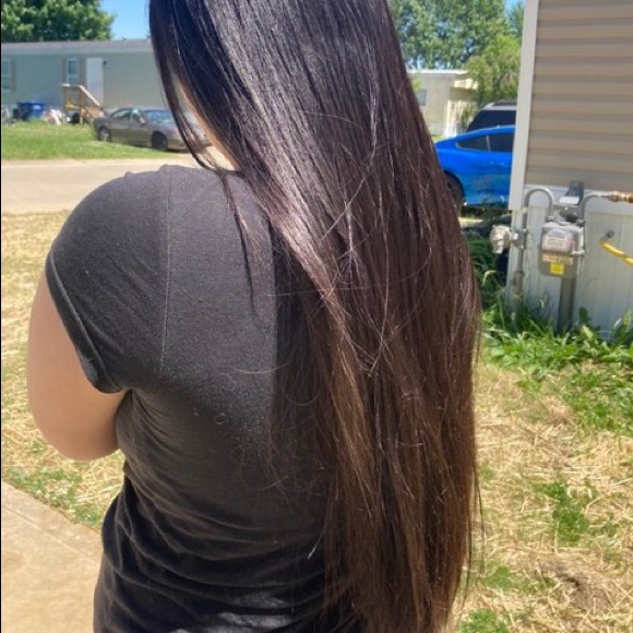 Asian black thick healthy virgin 25inch long hair